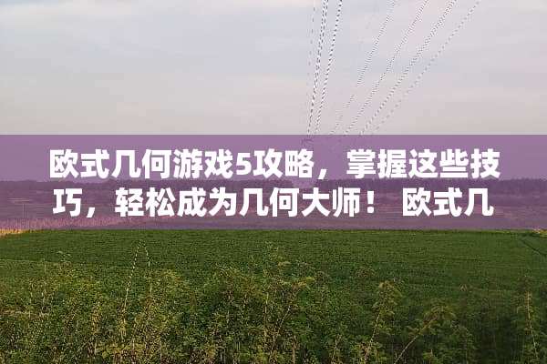 欧式几何游戏5攻略，掌握这些技巧，轻松成为几何大师！ 欧式几何游戏5攻略