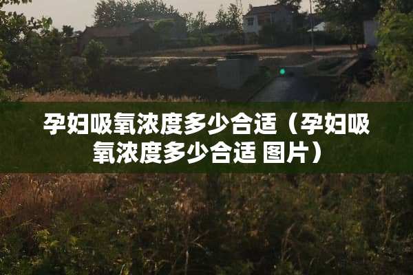 孕妇吸氧浓度多少合适（孕妇吸氧浓度多少合适 图片）