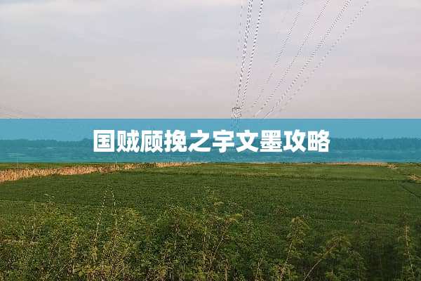 **顾挽之宇文墨攻略