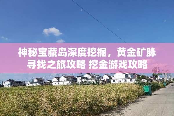 神秘宝藏岛深度挖掘，黄金矿脉寻找之旅攻略 挖金游戏攻略
