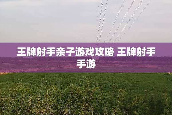 王牌射手亲子游戏攻略 王牌射手手游