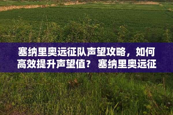 塞纳里奥远征队声望攻略，如何高效提升声望值？ 塞纳里奥远征队声望攻略