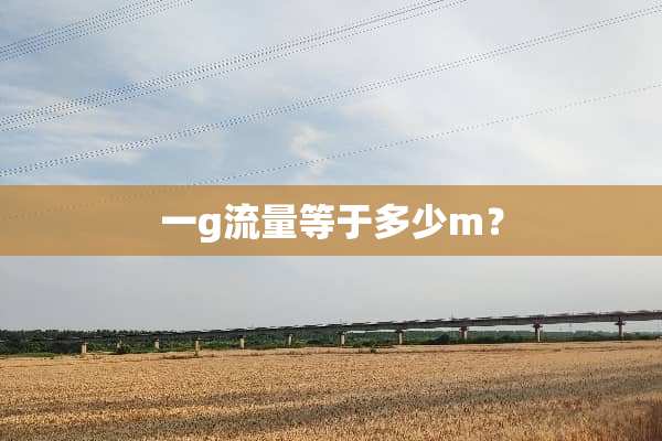 一g流量等于多少m？