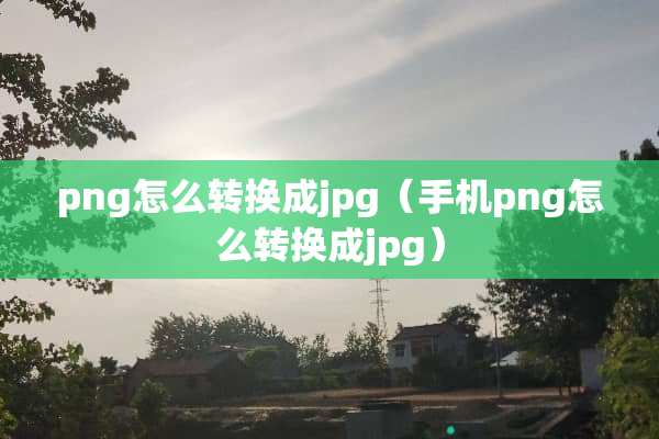 png怎么转换成jpg(手机png怎么转换成jpg) png怎么转换成jpg(手机png怎么转换成jpg)