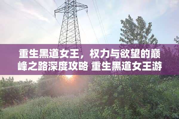 重生黑道女王,权力与**的巅峰之路深度攻略 重生黑道女王游戏攻略 重生黑道女王,权力与**的巅峰之路深度攻略 重生黑道女王游戏攻略