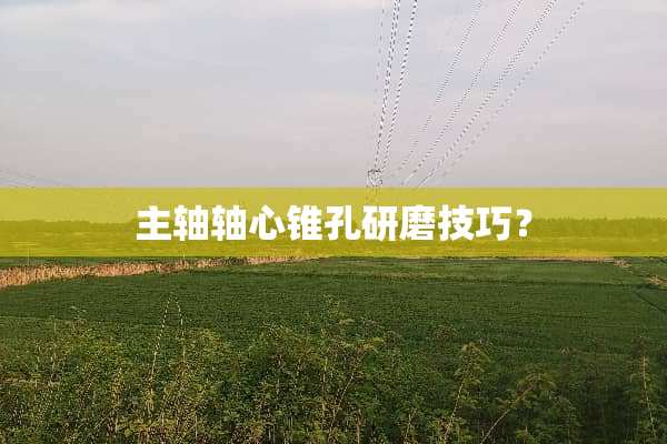 主轴轴心锥孔研磨技巧？