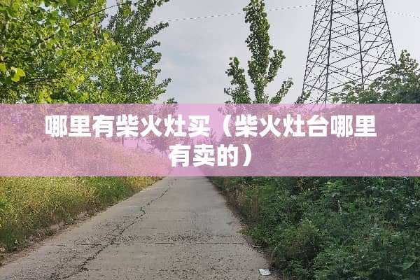 哪里有柴火灶买(柴火灶台哪里有卖的) 哪里有柴火灶买(柴火灶台哪里有卖的)