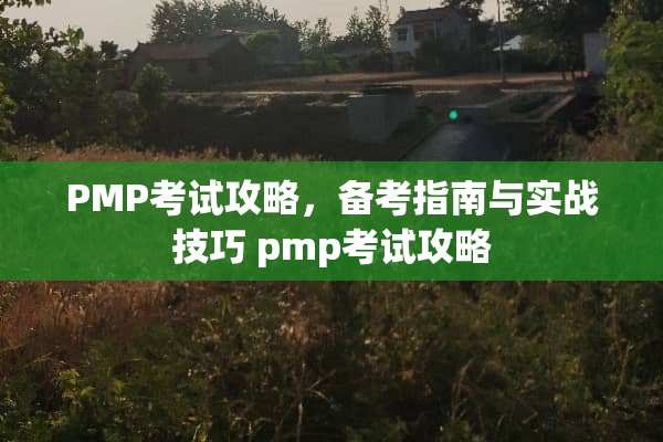PMP考试攻略,备考指南与实战技巧 pmp考试攻略 PMP考试攻略,备考指南与实战技巧 pmp考试攻略