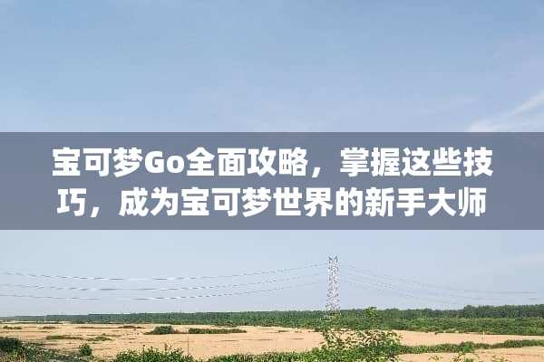 宝可梦Go全面攻略，掌握这些技巧，成为宝可梦世界的新手大师 宝可梦go攻略