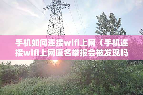 手机如何连接wifi上网（手机连接wifi上网匿名举报会被发现吗）