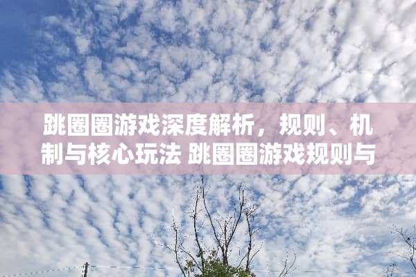 跳圈圈游戏深度解析，规则、机制与核心玩法 跳圈圈游戏规则与玩法