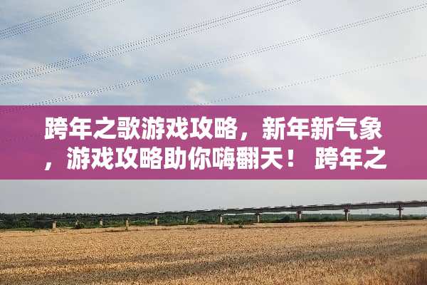 跨年之歌游戏攻略，新年新气象，游戏攻略助你嗨翻天！ 跨年之歌游戏攻略