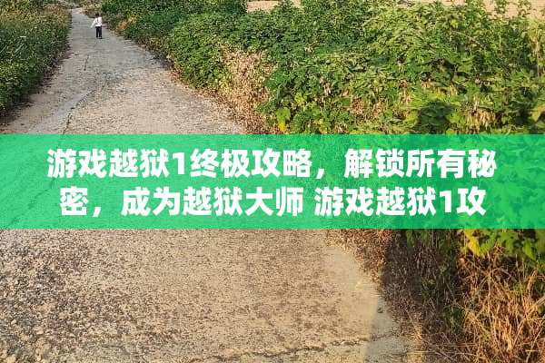 游戏越狱1终极攻略，解锁所有秘密，成为越狱大师 游戏越狱1攻略
