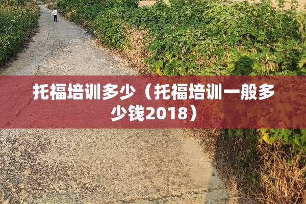 托福培训多少（托福培训一般多少钱2018）