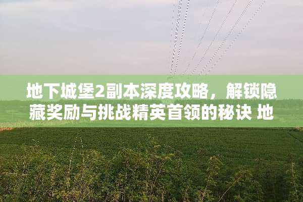 **城堡2副本深度攻略,解锁隐藏奖励与挑战精英首领的秘诀**城堡2副本攻略 **城堡2副本深度攻略,解锁隐藏奖励与挑战精英首领的秘诀**城堡2副本攻略