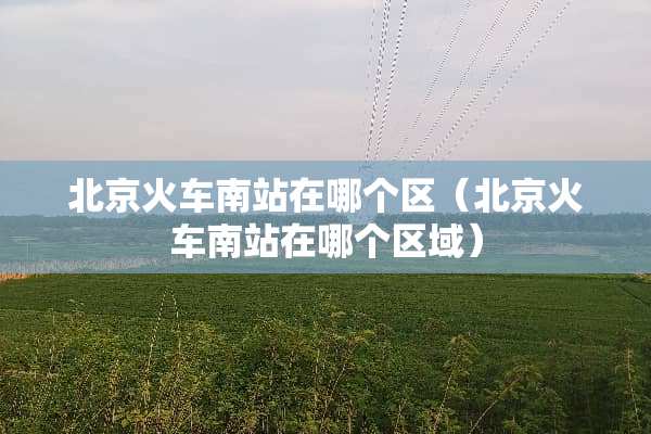 北京火车南站在哪个区（北京火车南站在哪个区域）