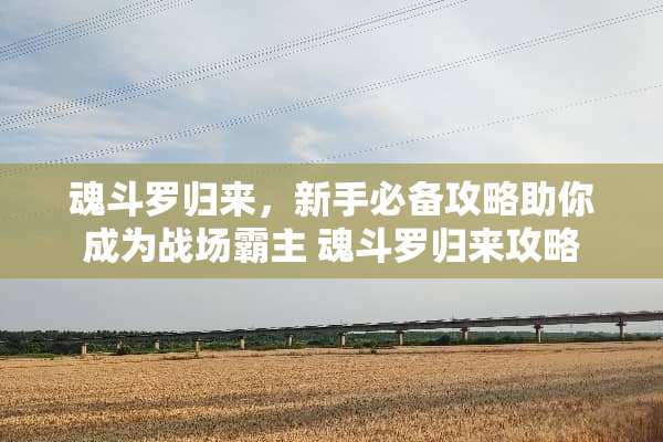 魂斗罗归来,新手必备攻略助你成为战场霸主 魂斗罗归来攻略 魂斗罗归来,新手必备攻略助你成为战场霸主 魂斗罗归来攻略