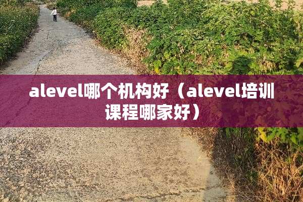 alevel哪个机构好(alevel培训课程哪家好) alevel哪个机构好(alevel培训课程哪家好)