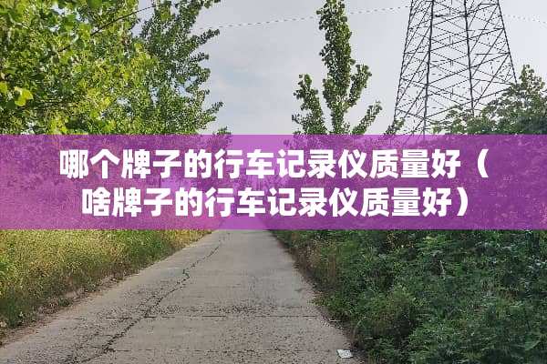 哪个牌子的行车记录仪质量好（啥牌子的行车记录仪质量好）