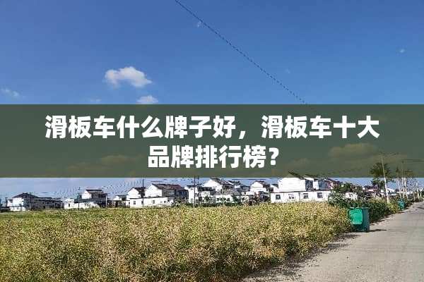 滑板车什么牌子好，滑板车十大品牌排行榜？