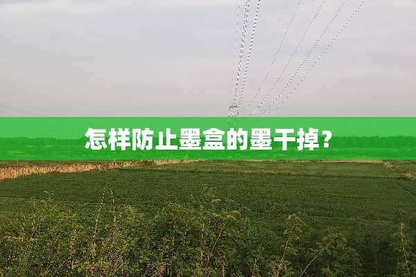 怎样防止墨盒的墨干掉？