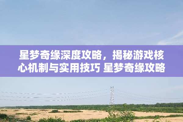 星梦奇缘深度攻略，揭秘游戏核心机制与实用技巧 星梦奇缘攻略