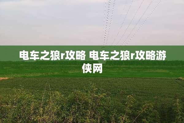 电车之狼r攻略 电车之狼r攻略游侠网