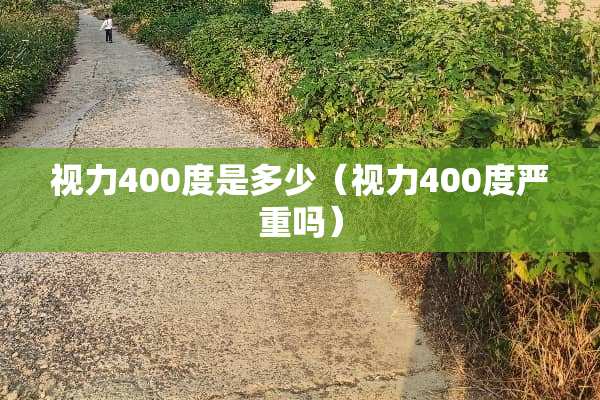 视力400度是多少（视力400度严重吗）