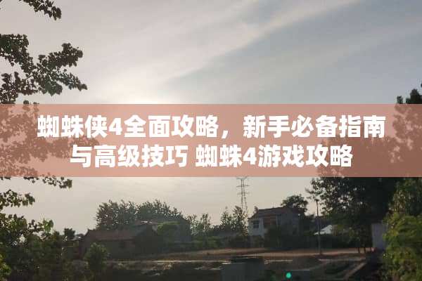 蜘蛛侠4全面攻略,新手必备指南与高级技巧 蜘蛛4游戏攻略 蜘蛛侠4全面攻略,新手必备指南与高级技巧 蜘蛛4游戏攻略