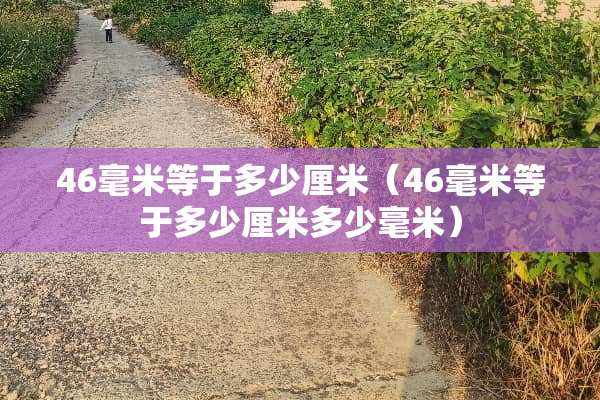 46毫米等于多少厘米（46毫米等于多少厘米多少毫米）