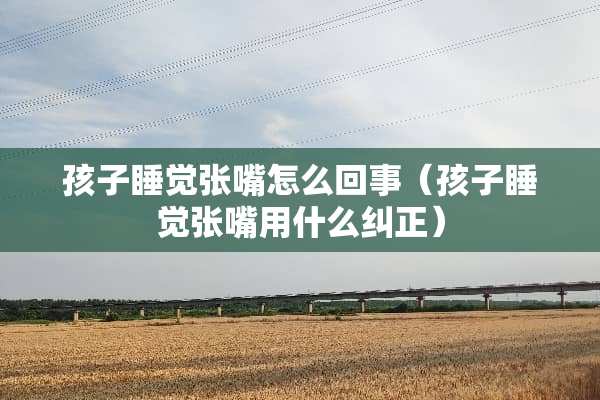 孩子睡觉张嘴怎么回事(孩子睡觉张嘴用什么纠正) 孩子睡觉张嘴怎么回事(孩子睡觉张嘴用什么纠正)