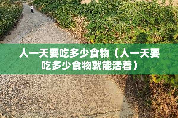人一天要吃多少食物（人一天要吃多少食物就能活着）
