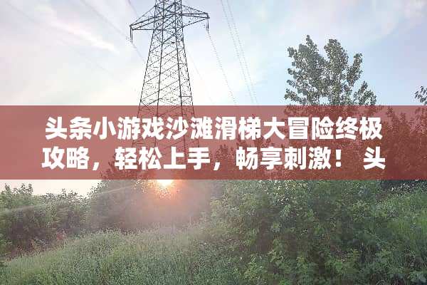 头条小游戏沙滩滑梯大冒险终极攻略，轻松上手，畅享刺激！ 头条小游戏沙滩滑梯攻略