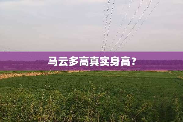 马云多高真实身高？