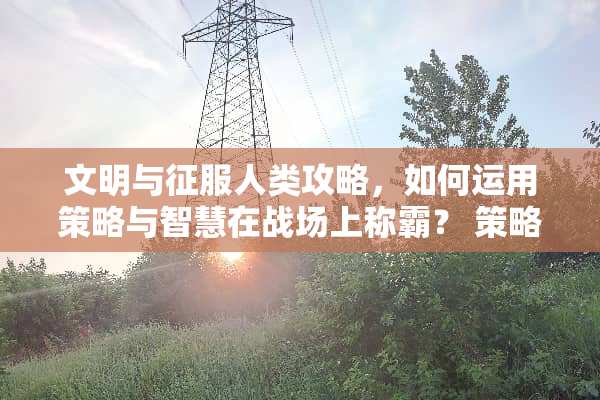 文明与征服人类攻略,如何运用策略与智慧在战场上称霸? 策略游戏人类攻略 文明与征服人类攻略,如何运用策略与智慧在战场上称霸? 策略游戏人类攻略