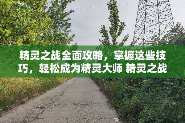 精灵之战全面攻略,掌握这些技巧,轻松成为精灵大师 精灵之战攻略 精灵之战全面攻略,掌握这些技巧,轻松成为精灵大师 精灵之战攻略