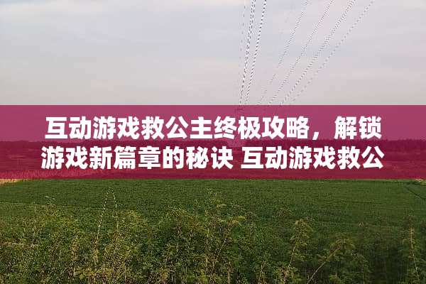 互动游戏救公主终极攻略,解锁游戏新篇章的秘诀 互动游戏救公主攻略 互动游戏救公主终极攻略,解锁游戏新篇章的秘诀 互动游戏救公主攻略
