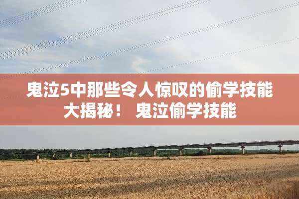 鬼泣5中那些令人惊叹的偷学技能大揭秘！ 鬼泣偷学技能