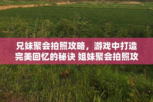 兄妹聚会拍照攻略，游戏中打造完美回忆的秘诀 姐妹聚会拍照攻略游戏