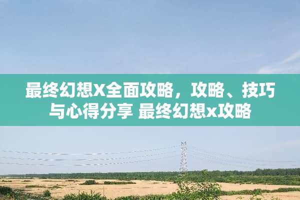 最终幻想X全面攻略，攻略、技巧与心得分享 最终幻想x攻略