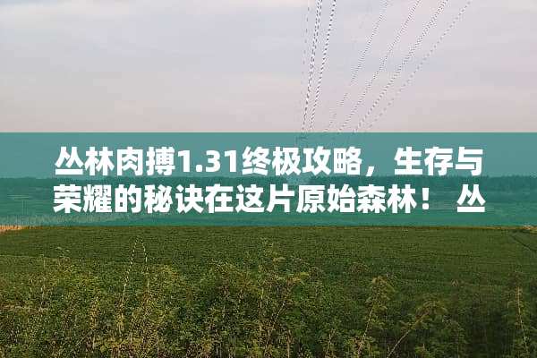 丛林肉搏1.31终极攻略，生存与荣耀的秘诀在这片原始森林！ 丛林肉搏1.31攻略