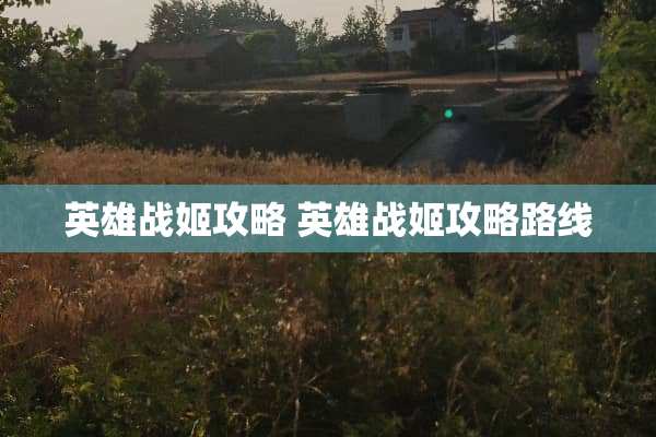 英雄战姬攻略 英雄战姬攻略路线