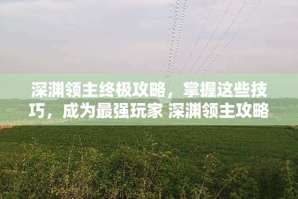深渊领主终极攻略，掌握这些技巧，成为最强玩家 深渊领主攻略