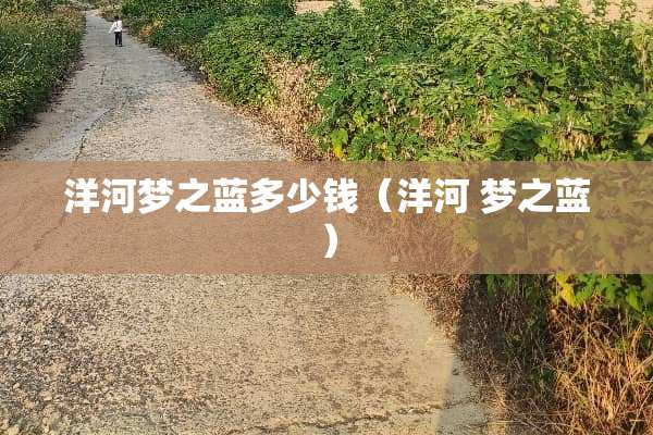 洋河梦之蓝多少钱(洋河 梦之蓝) 洋河梦之蓝多少钱(洋河 梦之蓝)