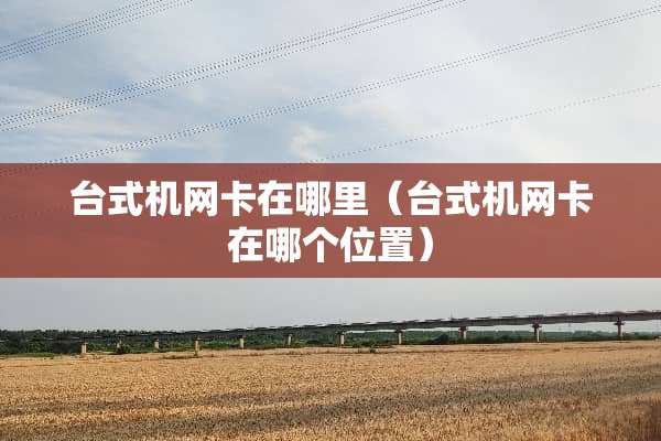 台式机网卡在哪里（台式机网卡在哪个位置）