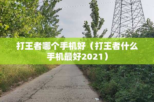 打王者哪个手机好（打王者什么手机最好2021）