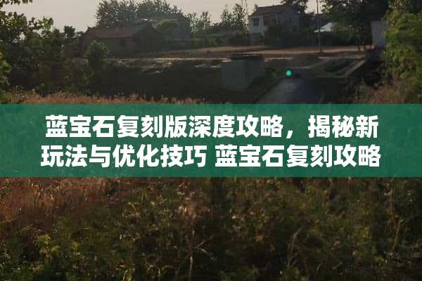 蓝宝石复刻版深度攻略，揭秘新玩法与优化技巧 蓝宝石复刻攻略