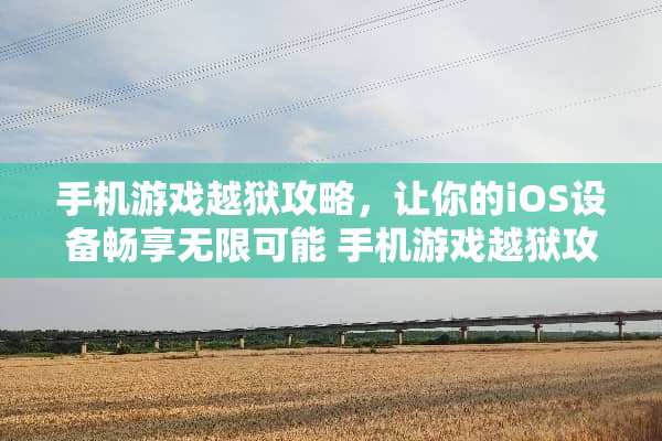 手机游戏越狱攻略，让你的iOS设备畅享无限可能 手机游戏越狱攻略
