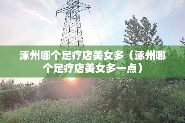 涿州哪个**店**多（涿州哪个**店**多一点）