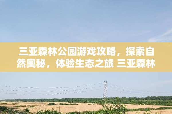 三亚森林公园游戏攻略，探索自然奥秘，体验生态之旅 三亚森林公园攻略游戏